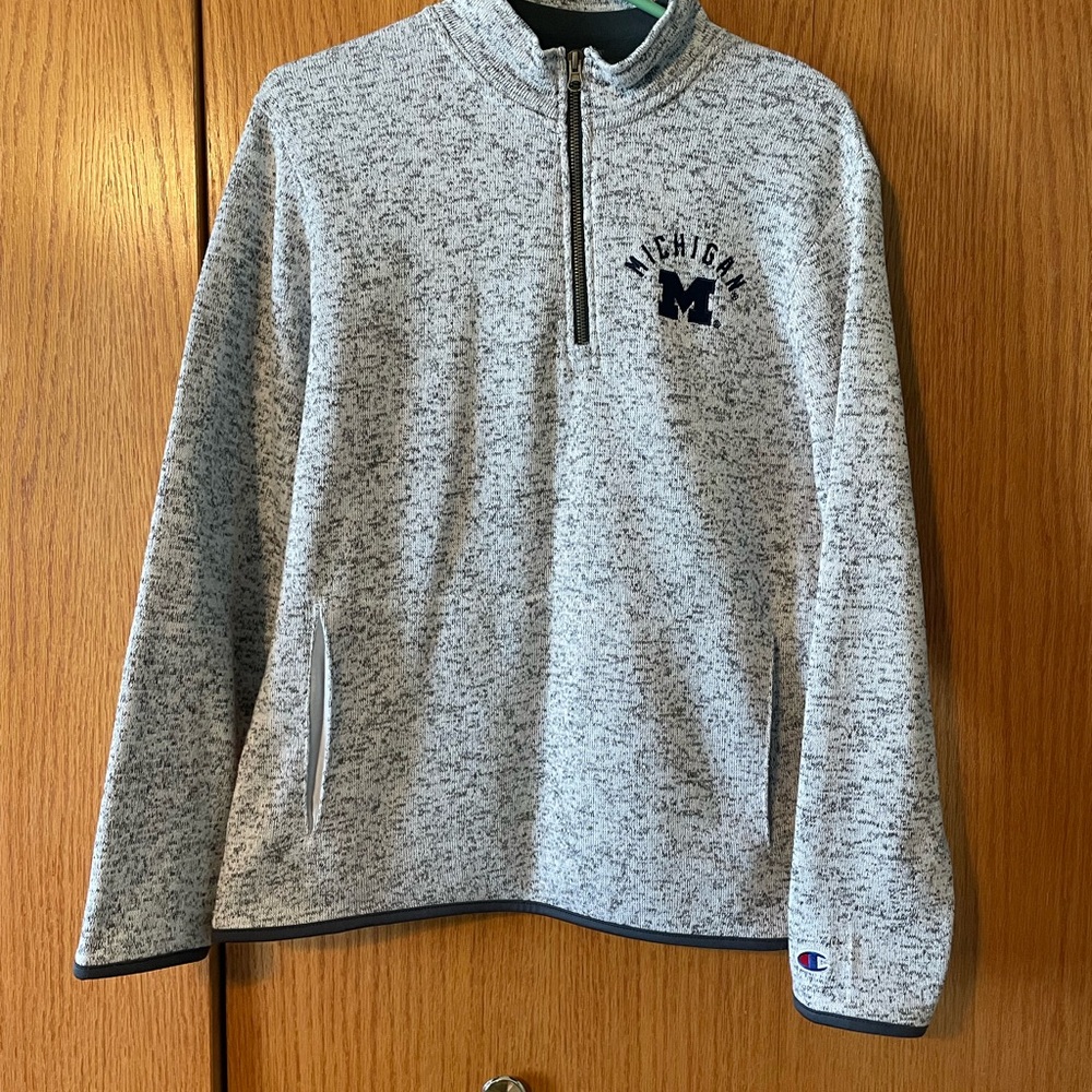 Michigan Champion Gray Quarter-Zip